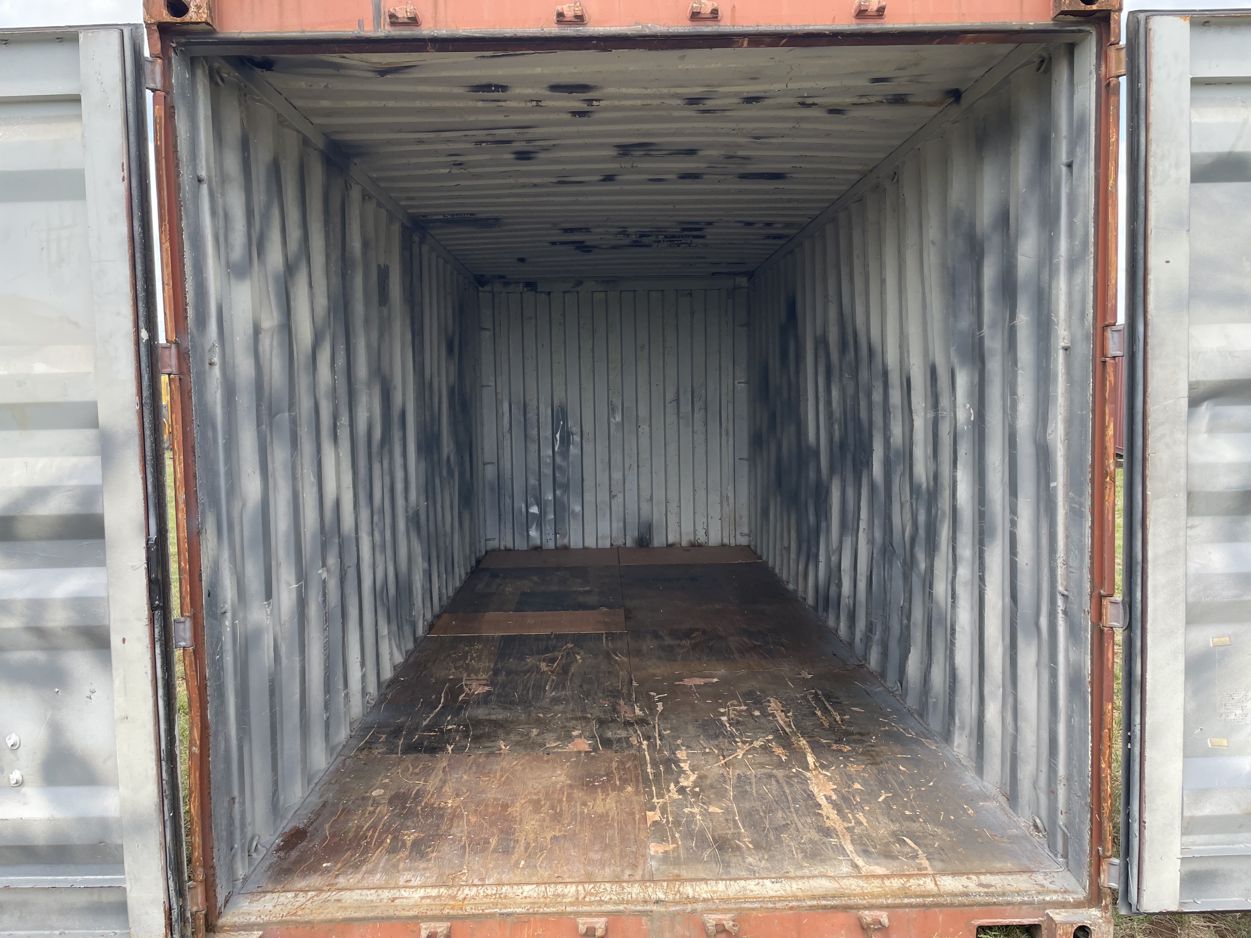 2008 20' Container USED WIND & WEATHER TIGHT GRADE B, STANDARD 8'6" TALL 2 DOOR pockets std handles - 350016