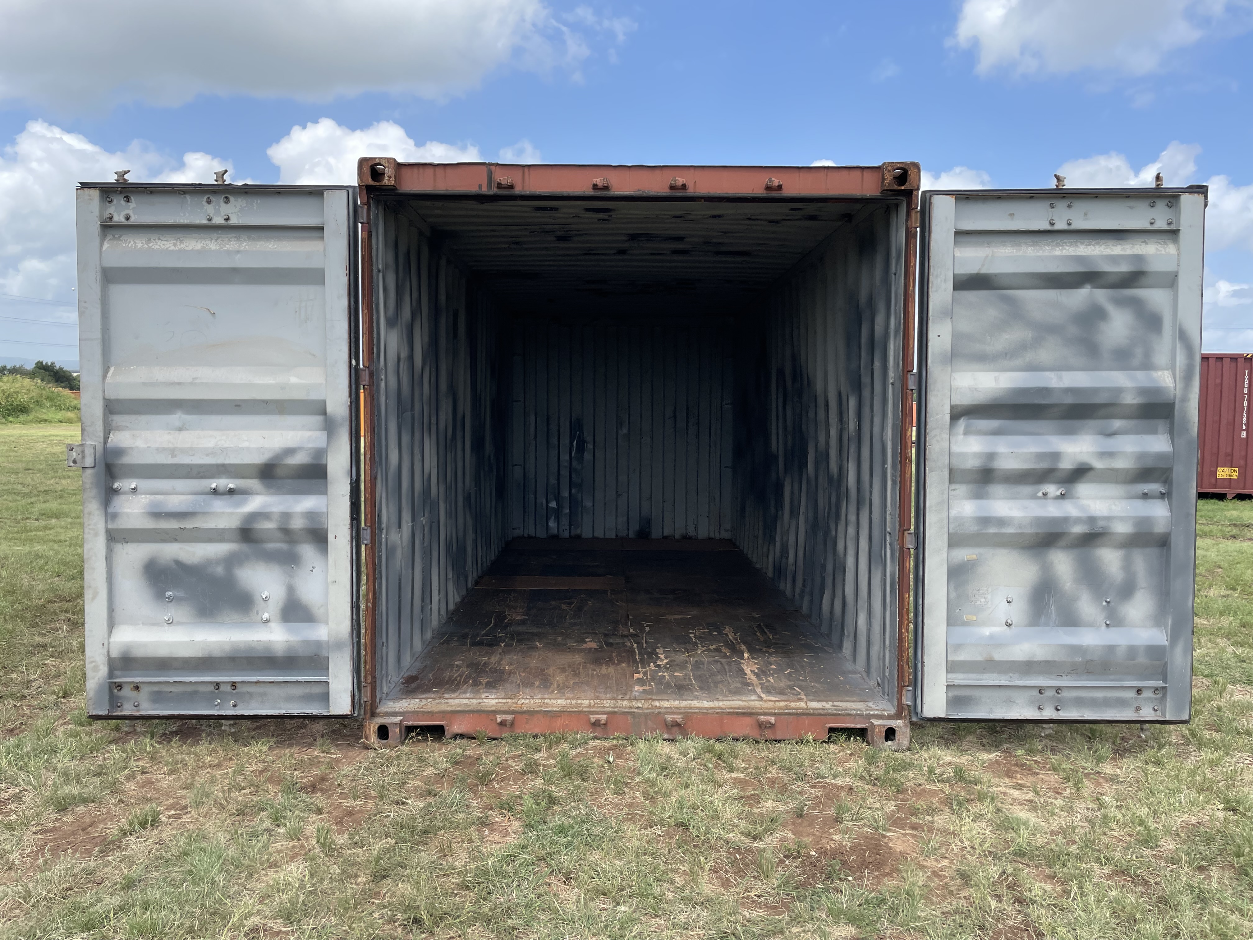 2008 20' Container USED WIND & WEATHER TIGHT GRADE B, STANDARD 8'6" TALL 2 DOOR pockets std handles - 350016