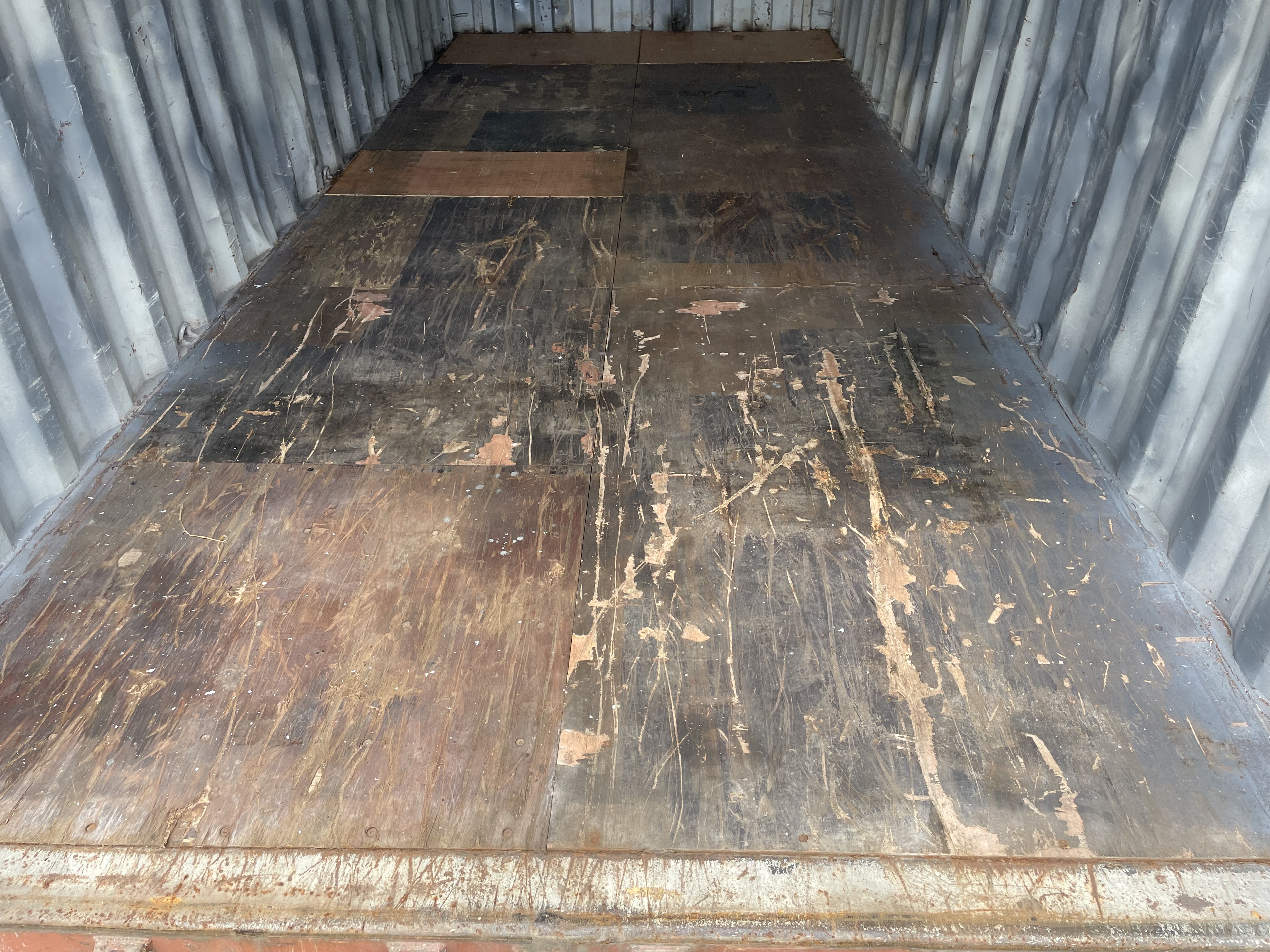 2008 20' Container USED WIND & WEATHER TIGHT GRADE B, STANDARD 8'6" TALL 2 DOOR pockets std handles - 350016