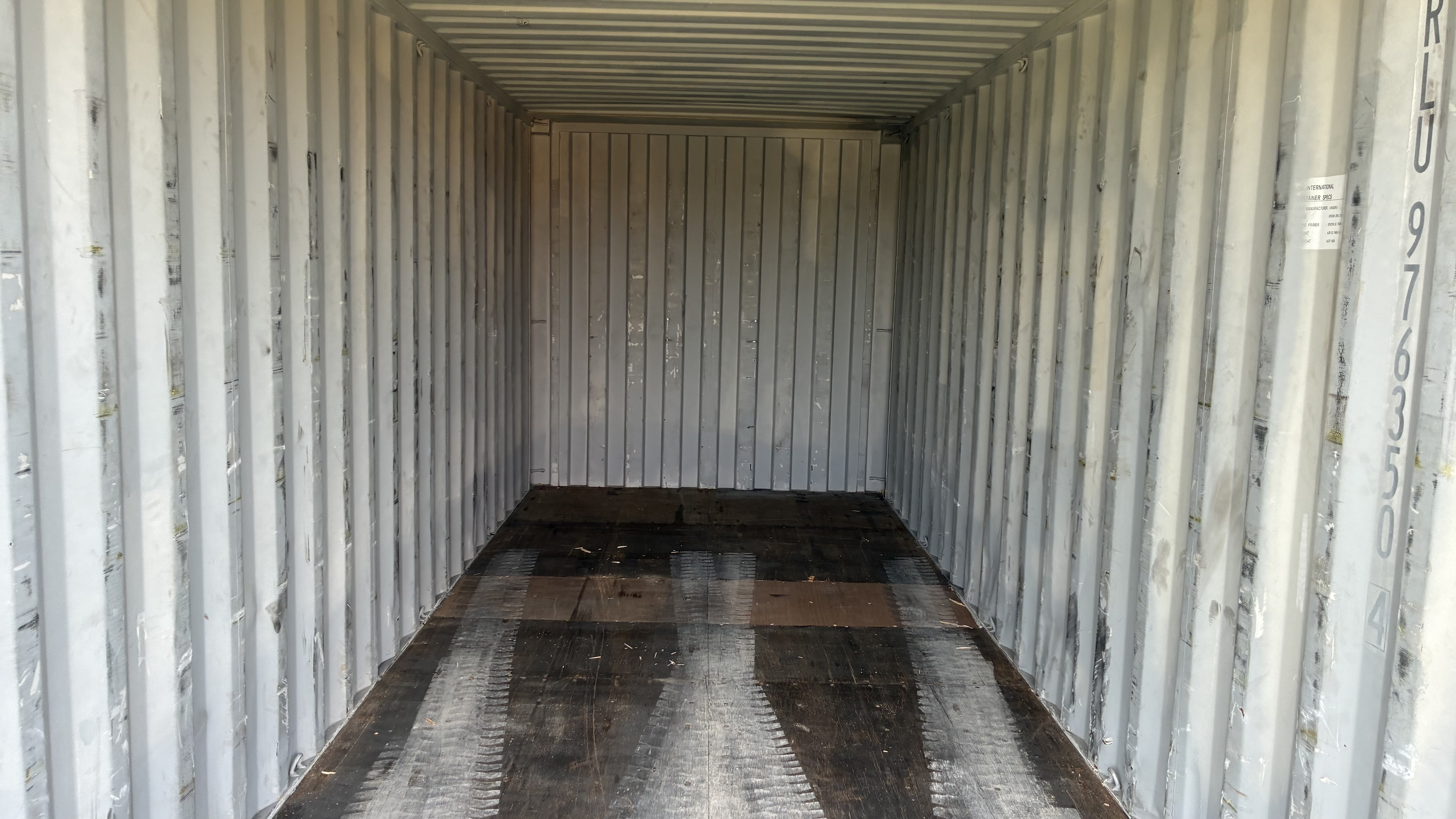 2008 20' Container USED WIND & WEATHER TIGHT GRADE B, STANDARD 8'6" TALL 2 DOOR pockets std handles - 976350