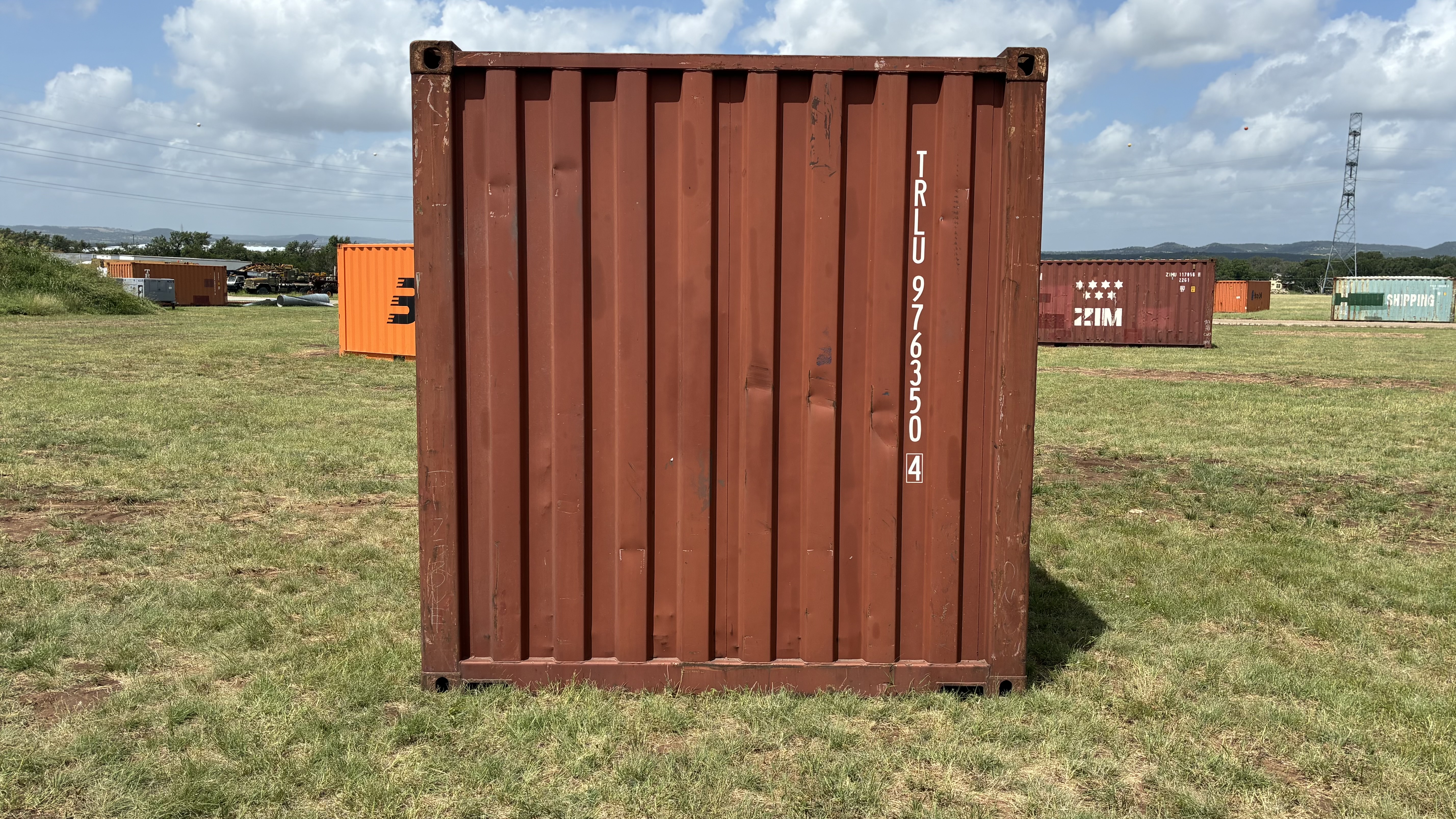 2008 20' Container USED WIND & WEATHER TIGHT GRADE B, STANDARD 8'6" TALL 2 DOOR pockets std handles - 976350