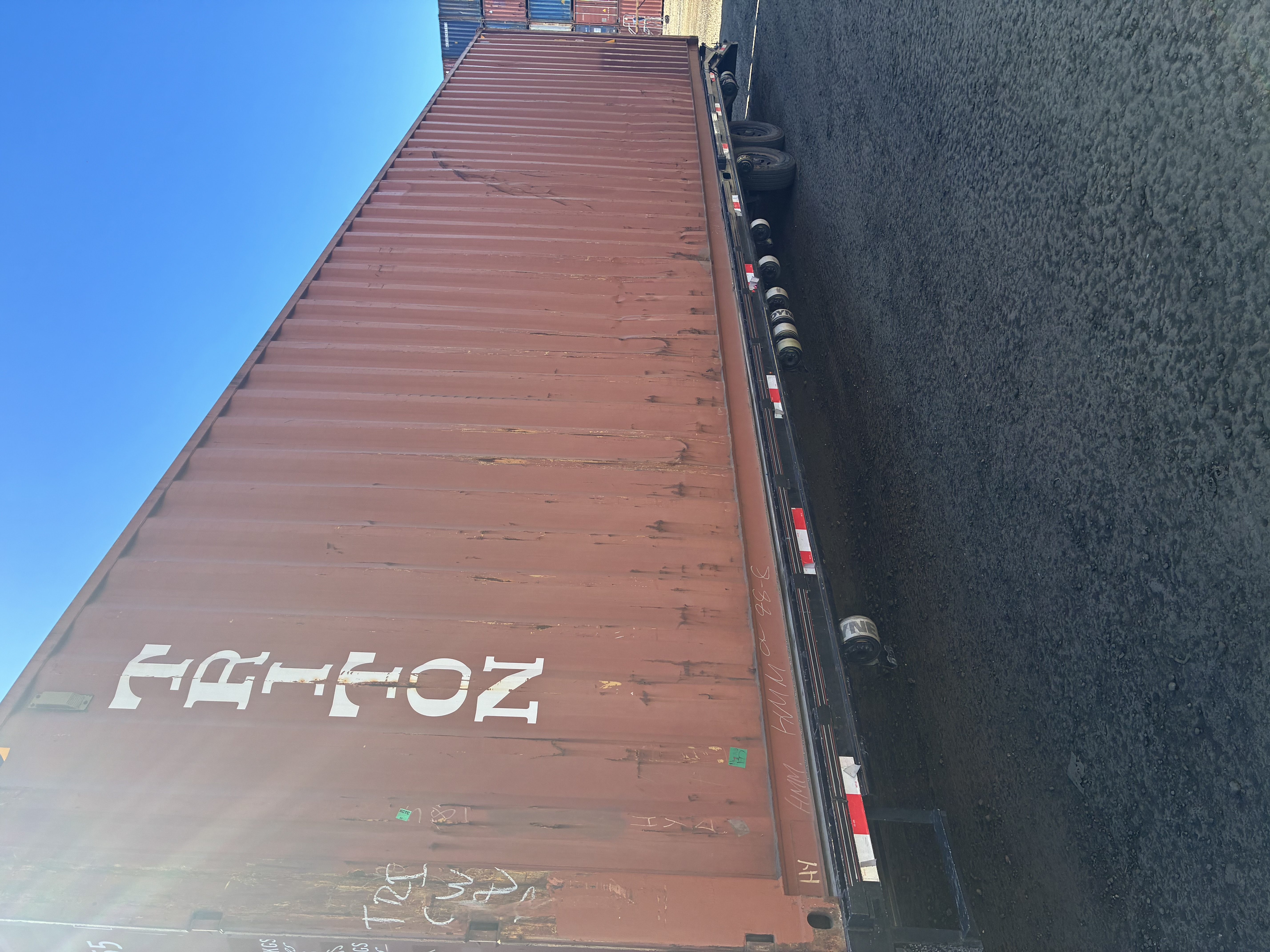 USED 40ft HC Rust Red Container Cargo Worthy