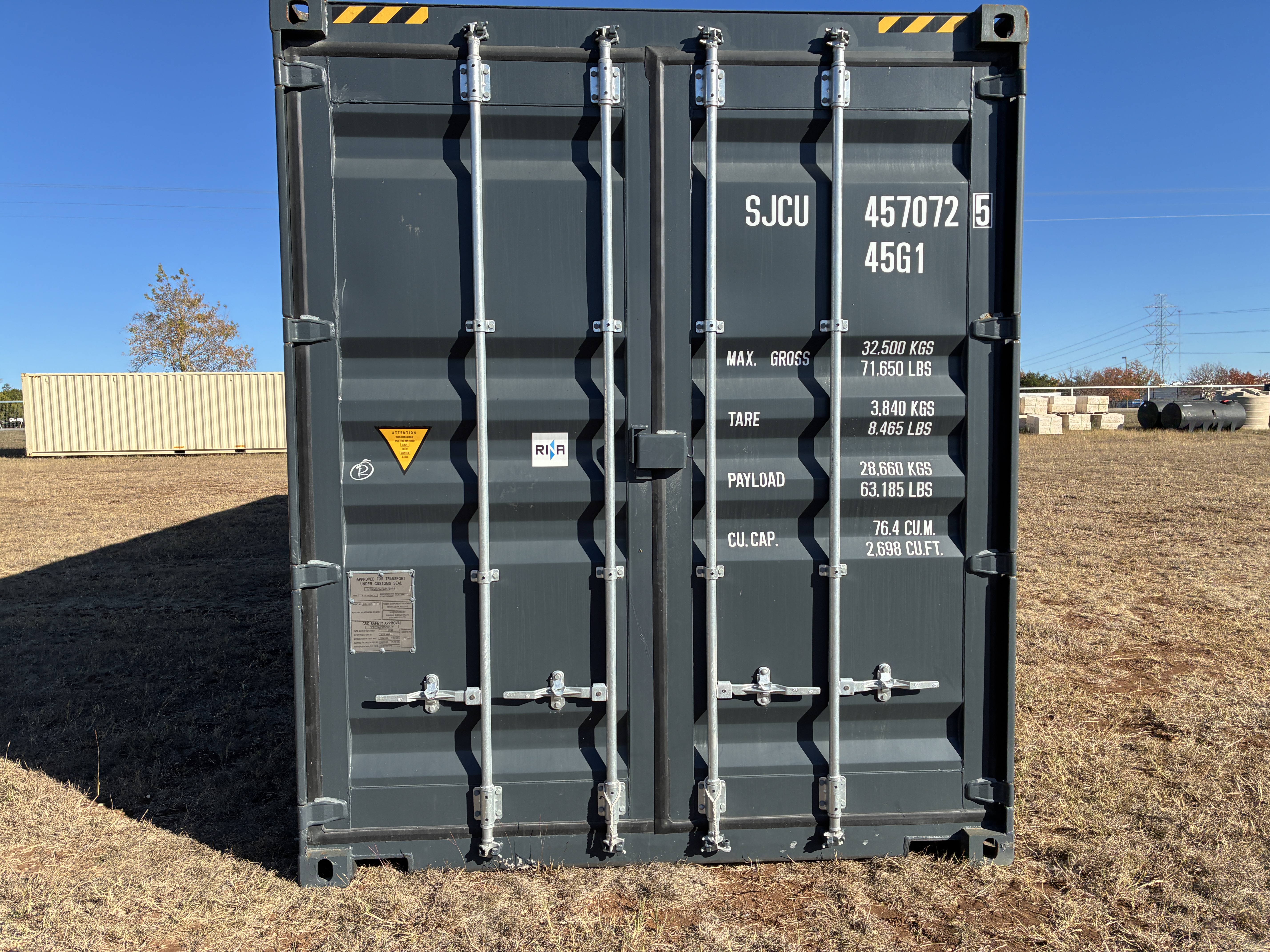 1 Trip 40ft High Cube Container - Dark Grey - 457072