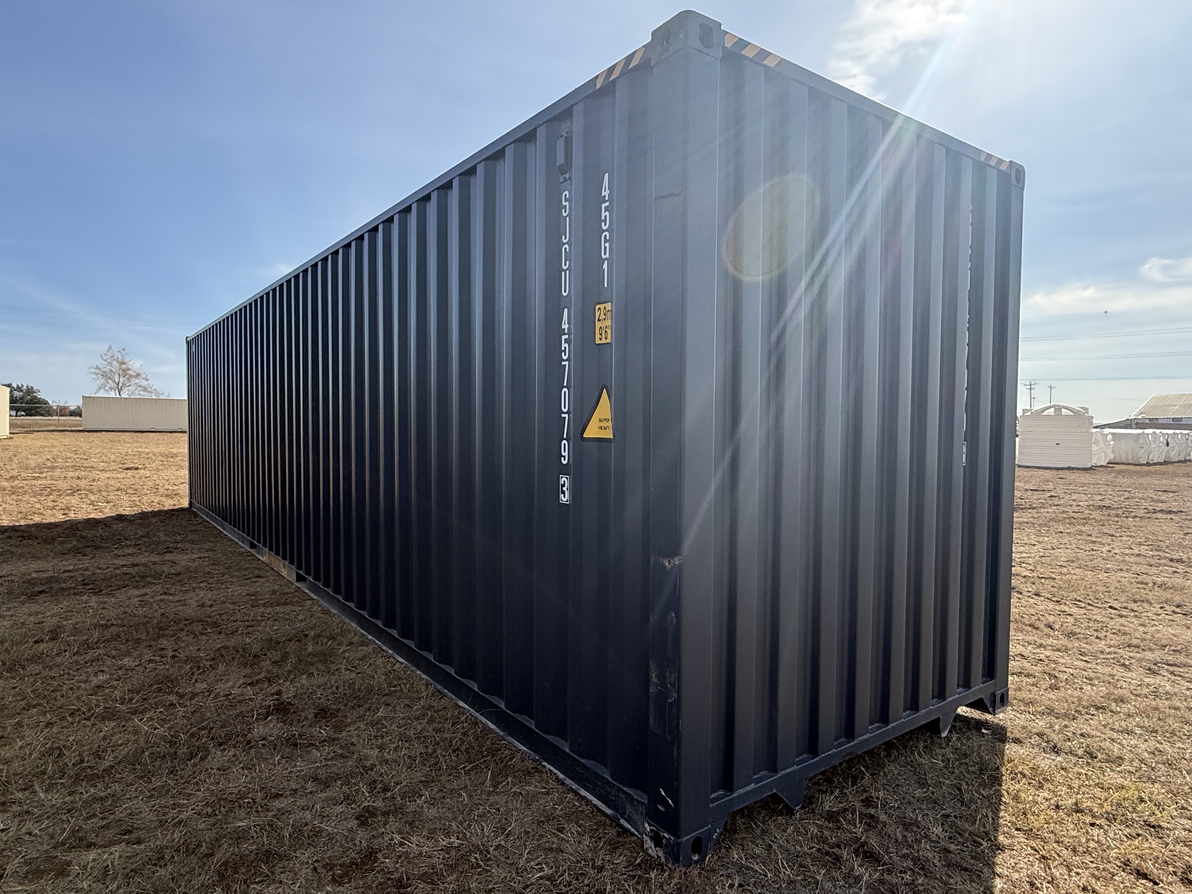 1 Trip 40ft High Cube Container - Minor Damage - Dark Grey - 457079