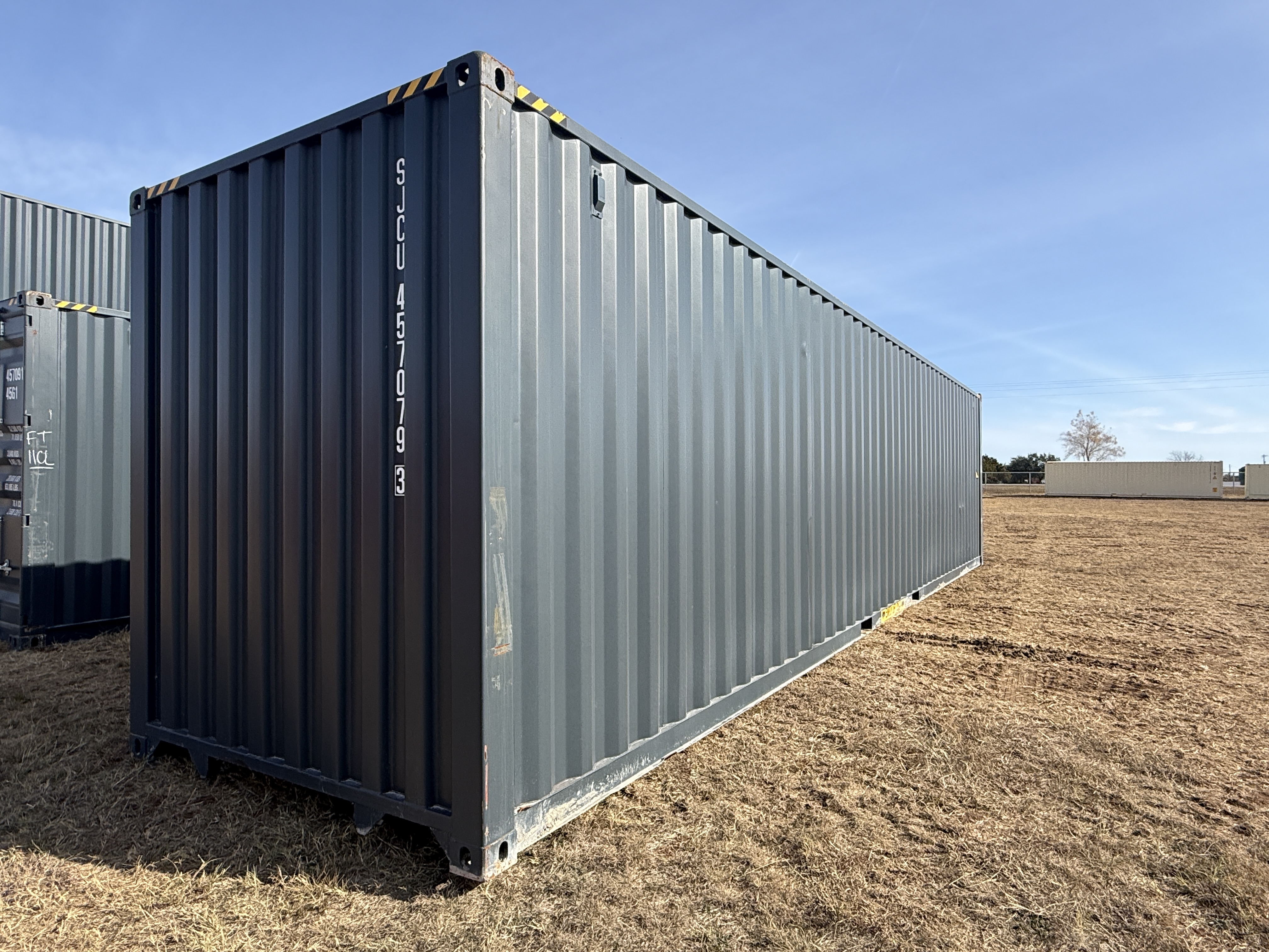 1 Trip 40ft High Cube Container - Minor Damage - Dark Grey - 457079