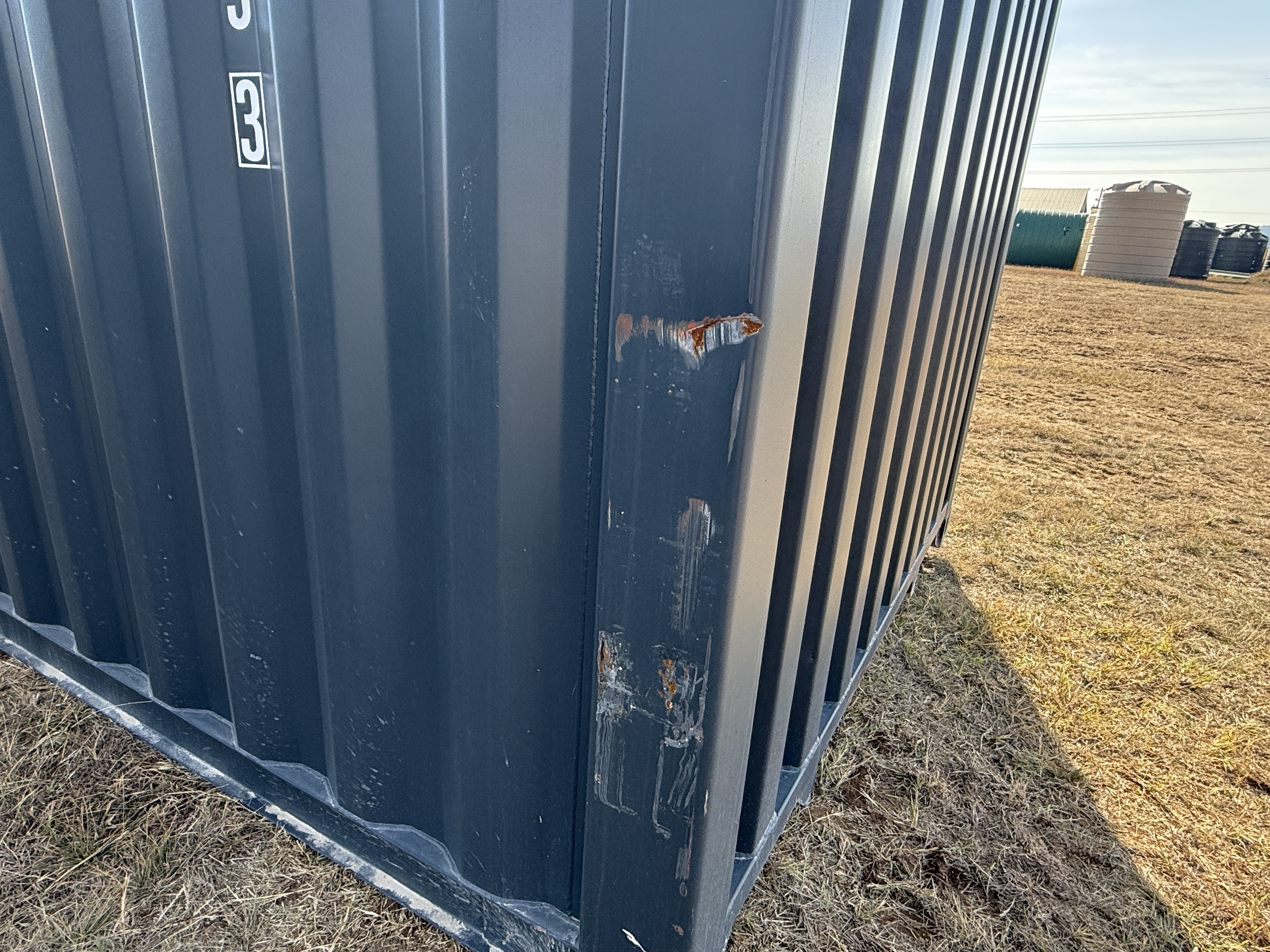 1 Trip 40ft High Cube Container - Minor Damage - Dark Grey - 457079