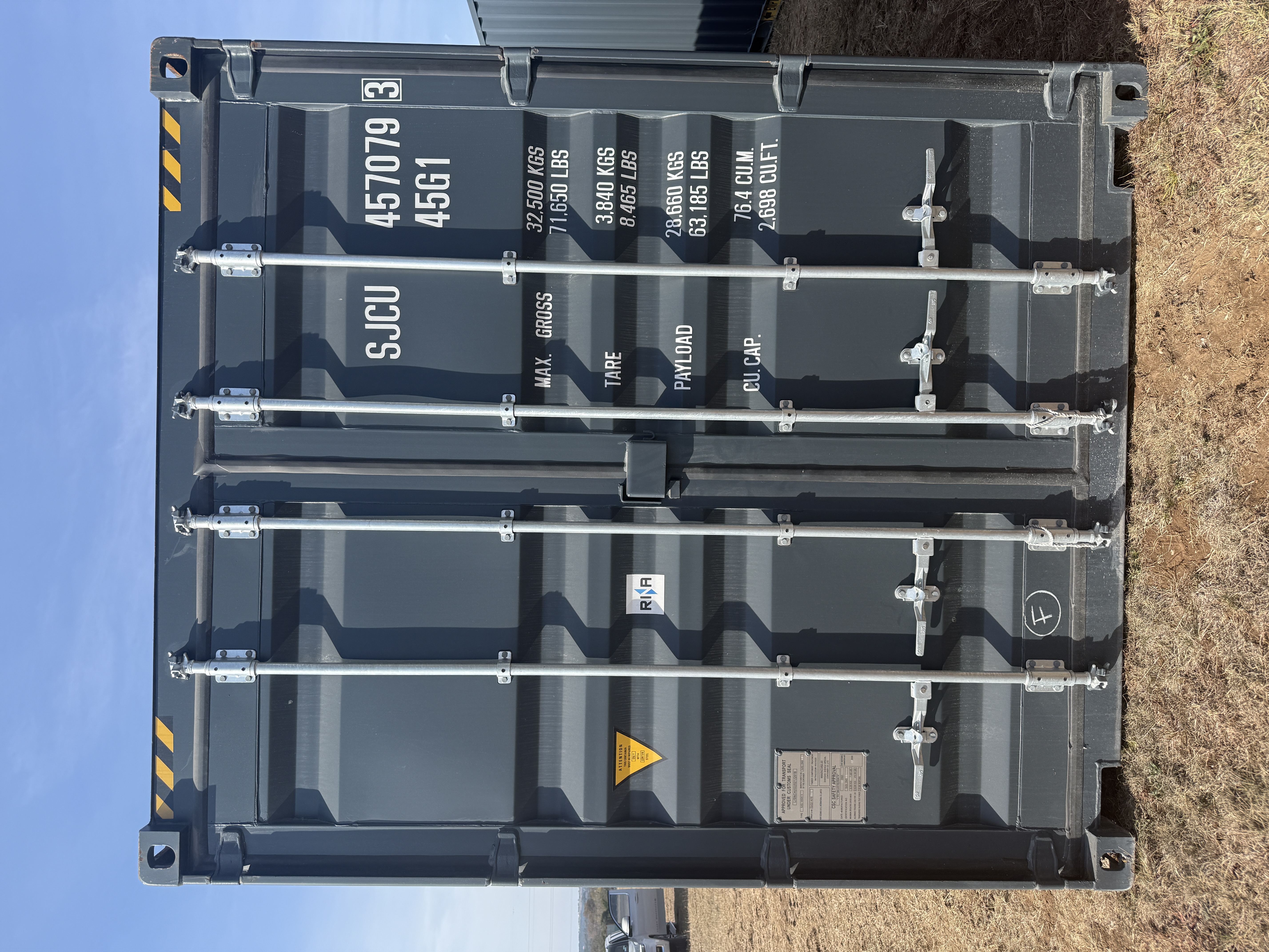 1 Trip 40ft High Cube Container - Minor Damage - Dark Grey - 457079