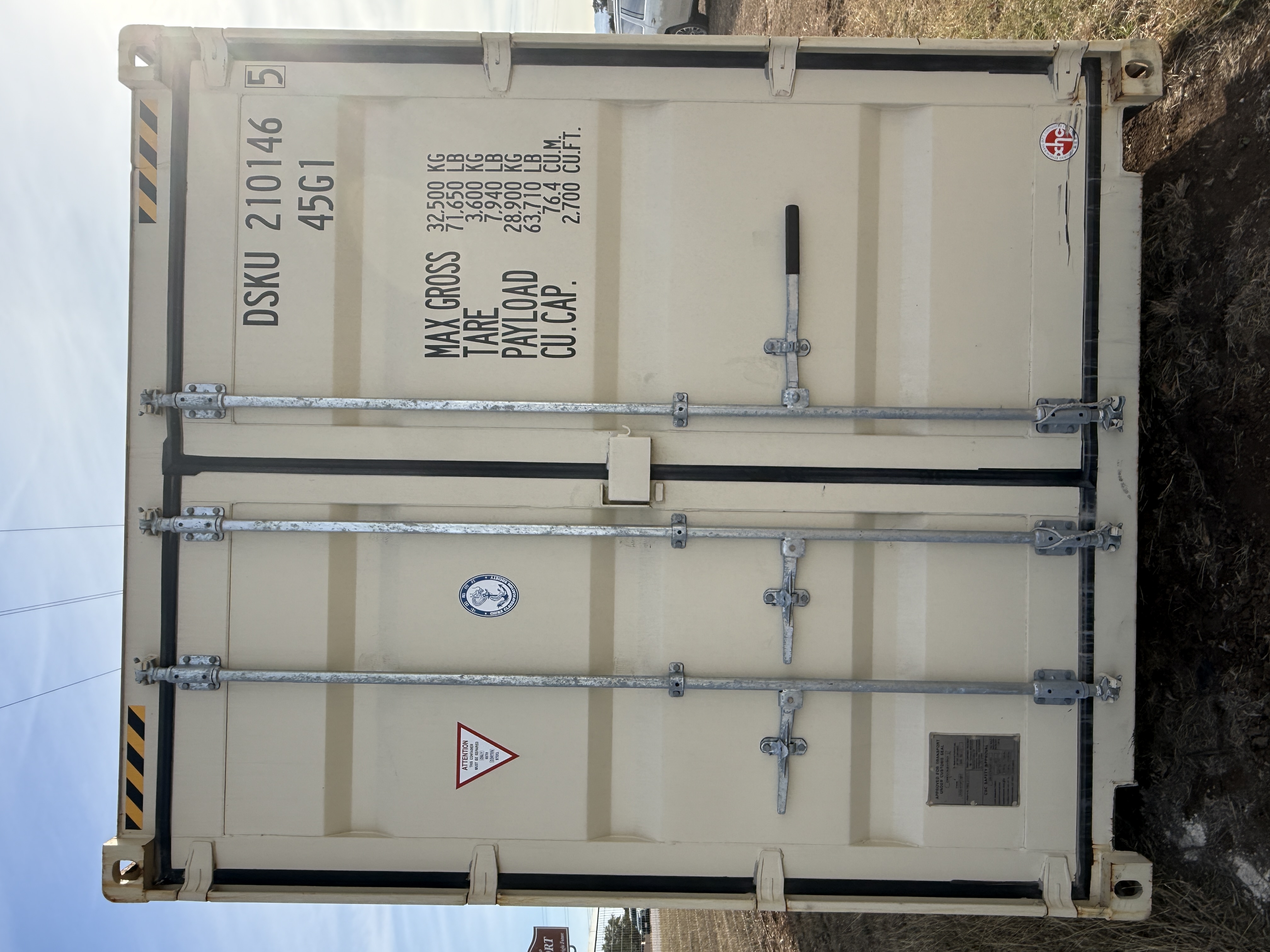 1 Trip 40ft High Cube Container - Tan - 210146