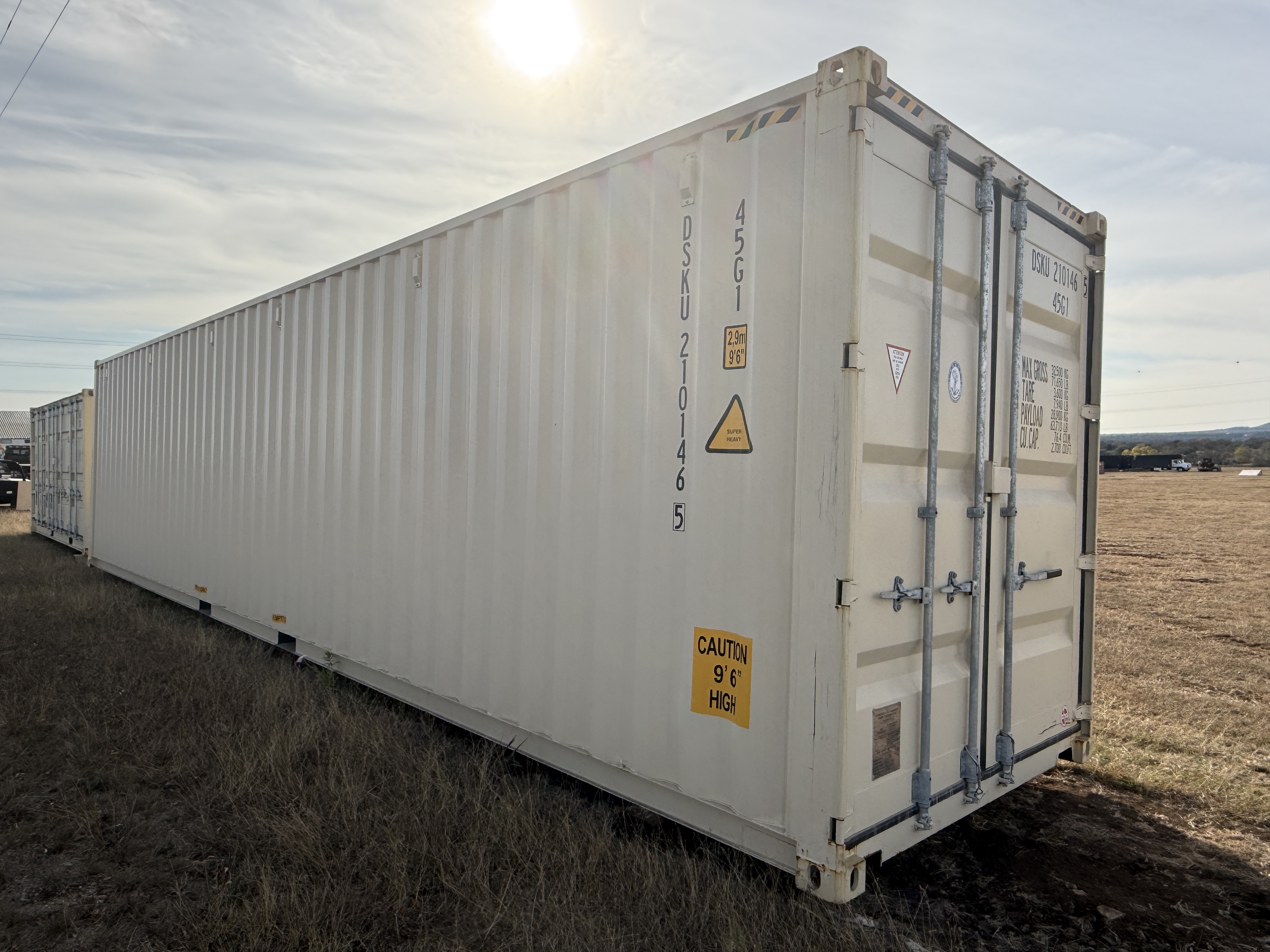 1 Trip 40ft High Cube Container - Tan - 210146