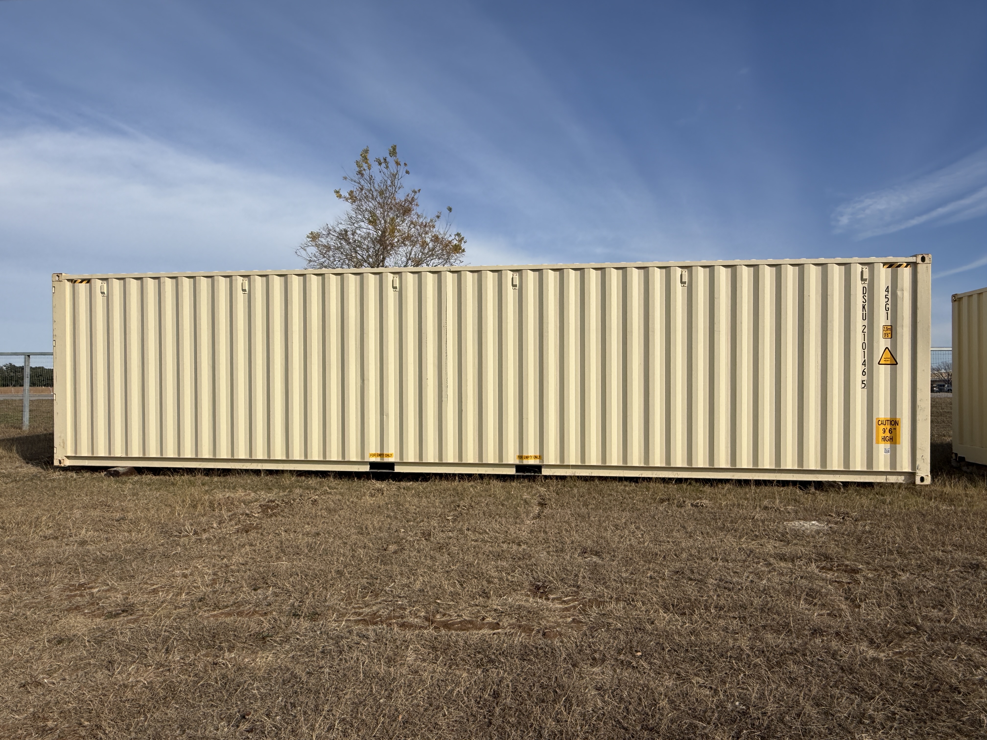 1 Trip 40ft High Cube Container - Tan - 210146