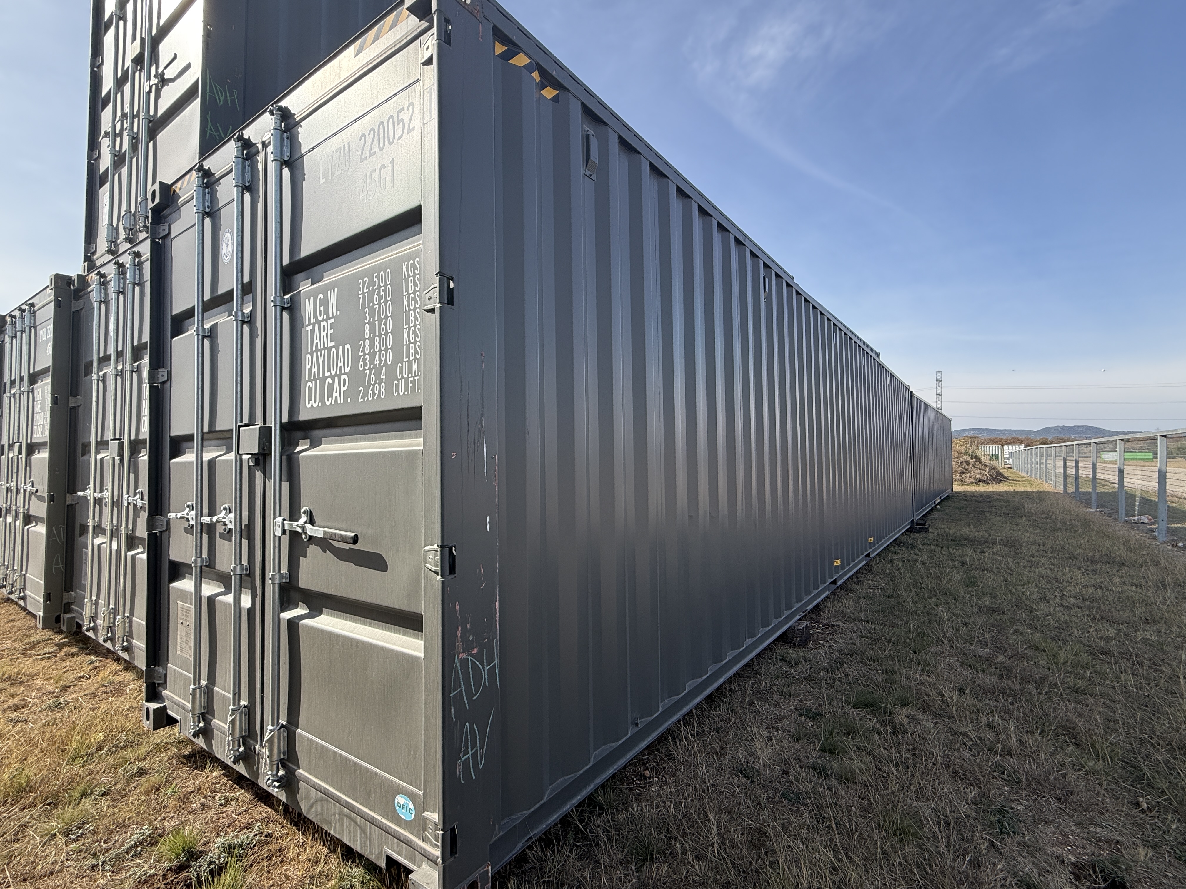1 Trip 40ft High Cube Container - RAL7022 - 220052