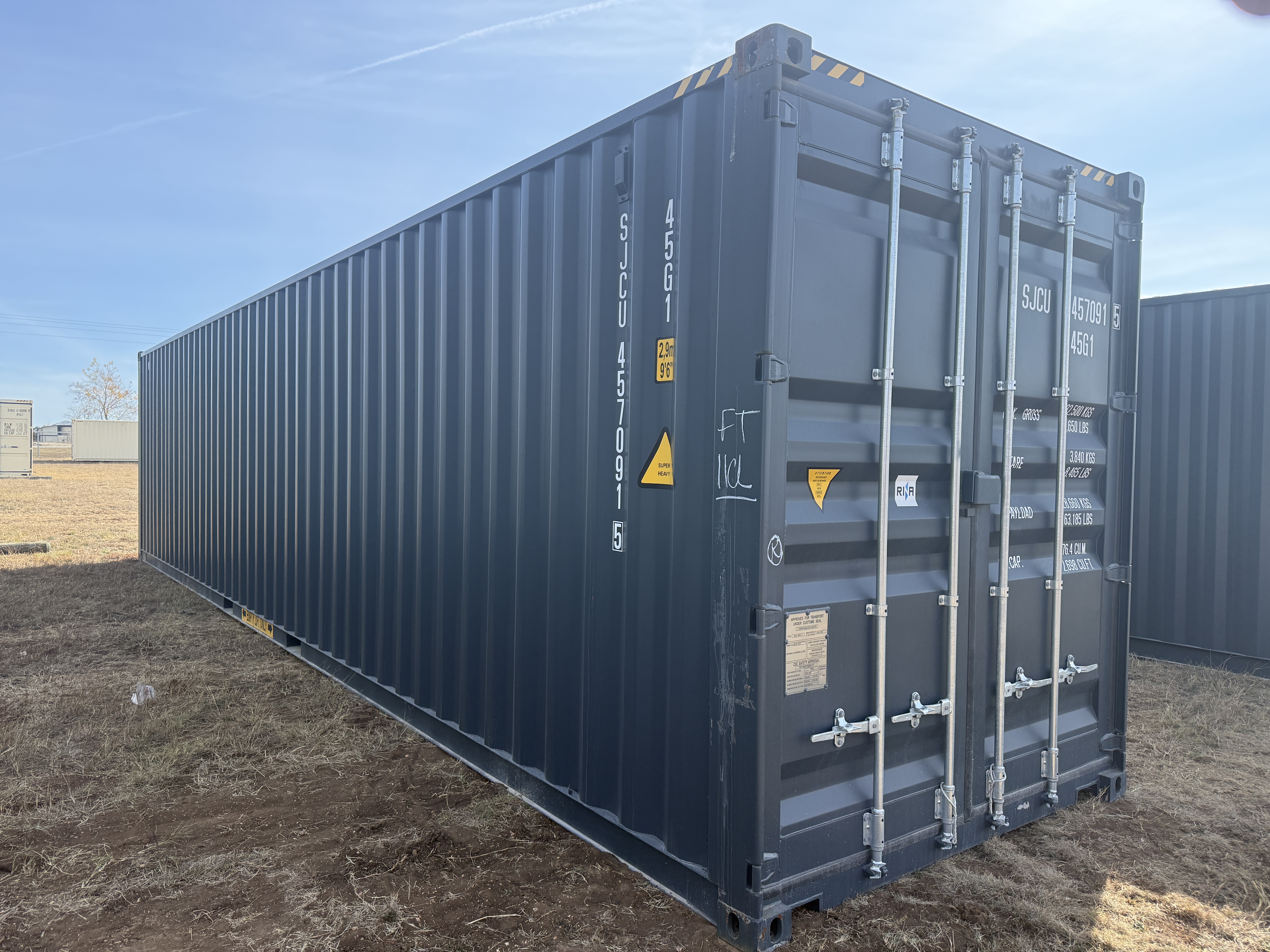 1 Trip 40ft High Cube Container - Dark Grey - 457091