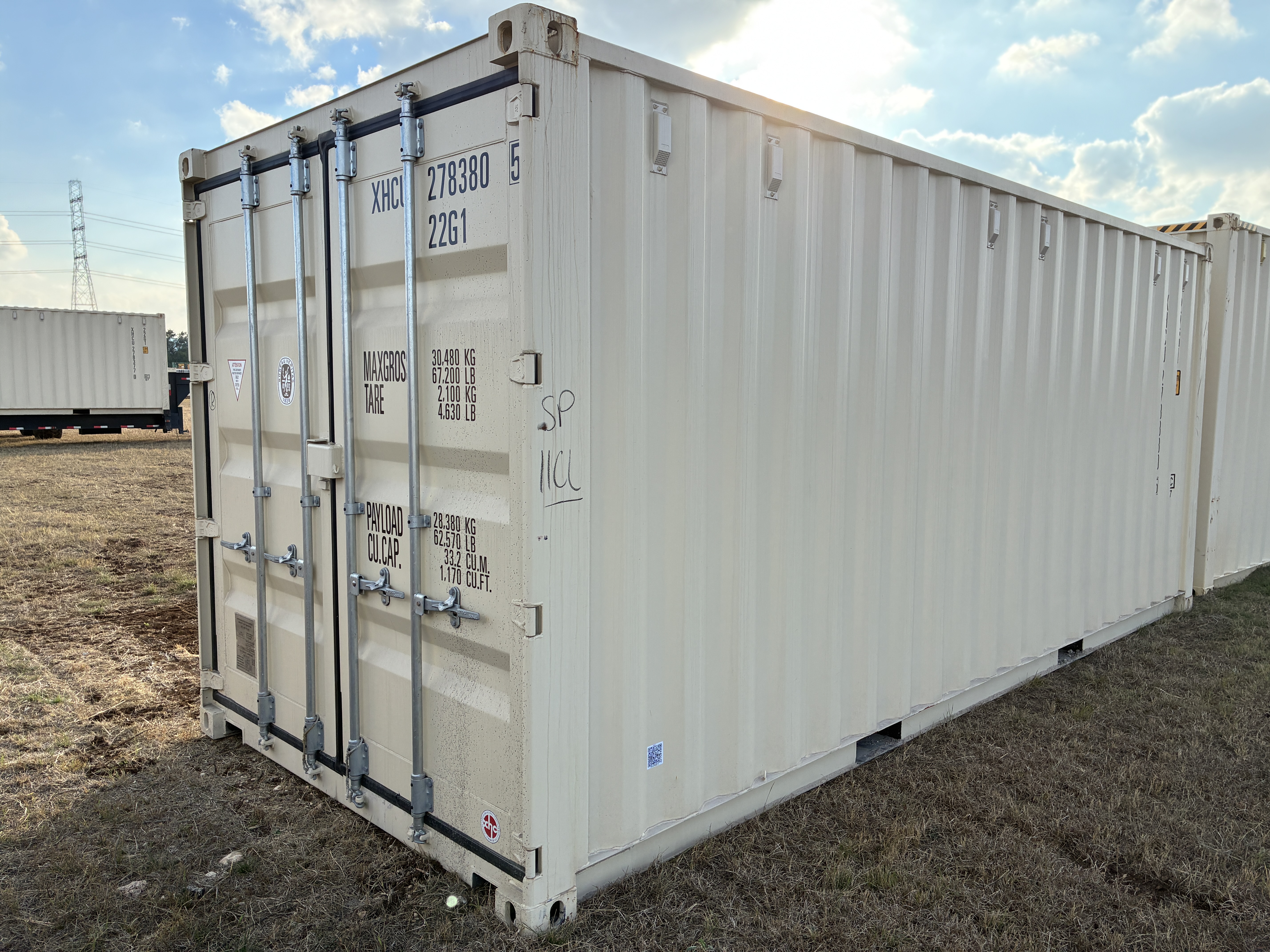 2025 - 1 trip 20ft Container RAL1015 - 278380