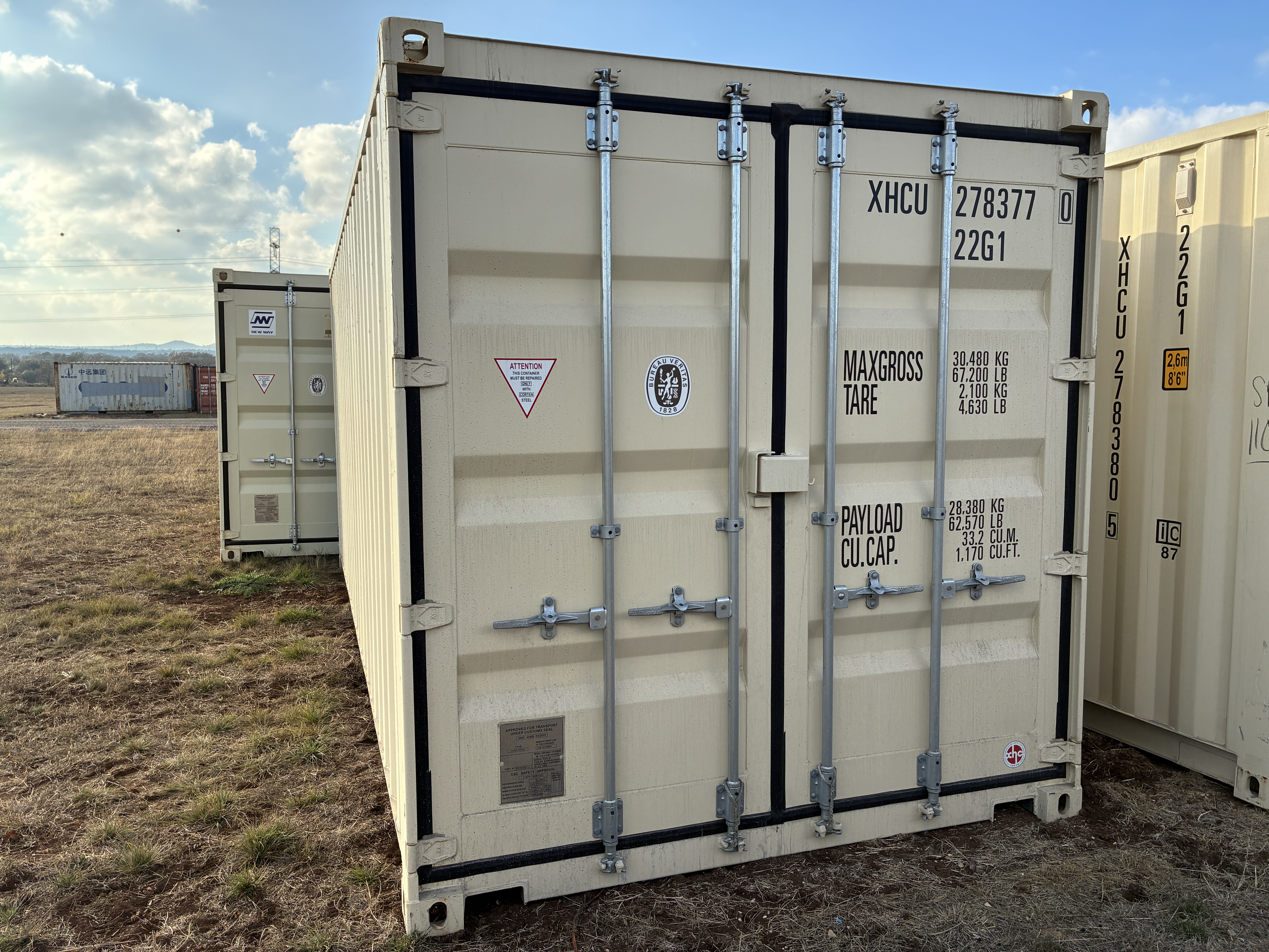 2025 - 1 trip 20ft Container RAL1015 - 278377