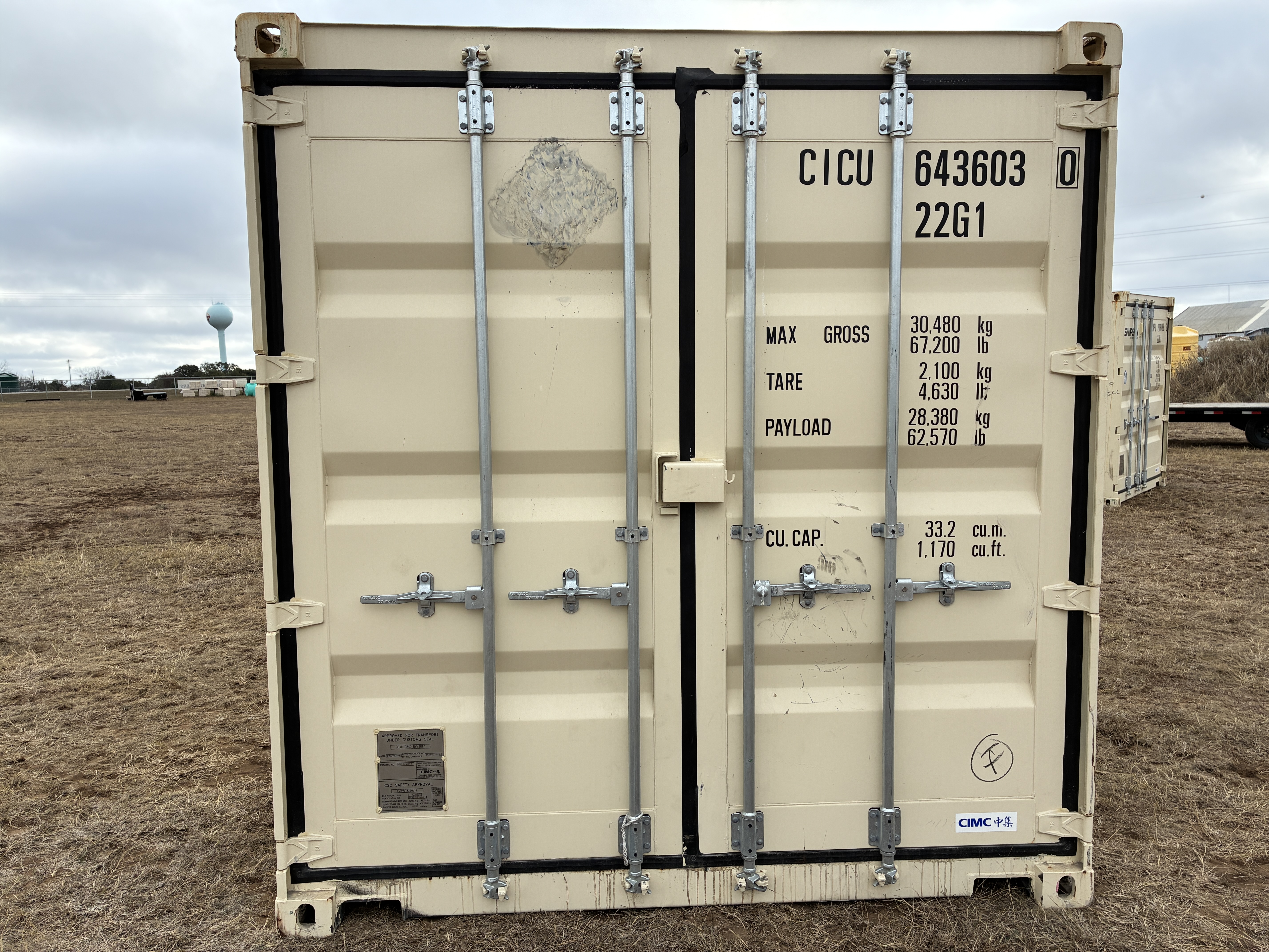 2025 - 1 trip 20ft Container TAN - 643603