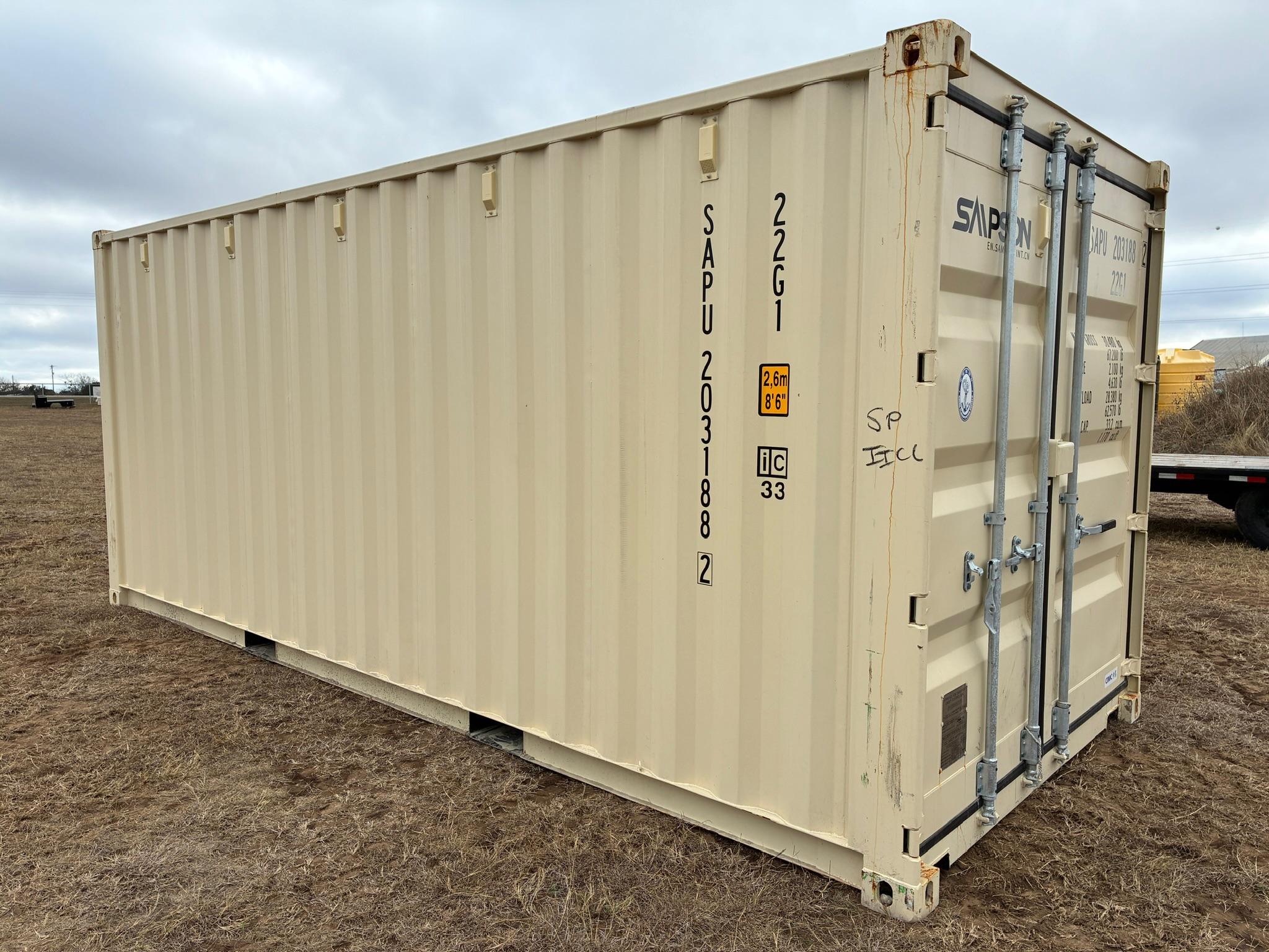 2025 - 1 trip 20ft Container RAL1015 - 203188
