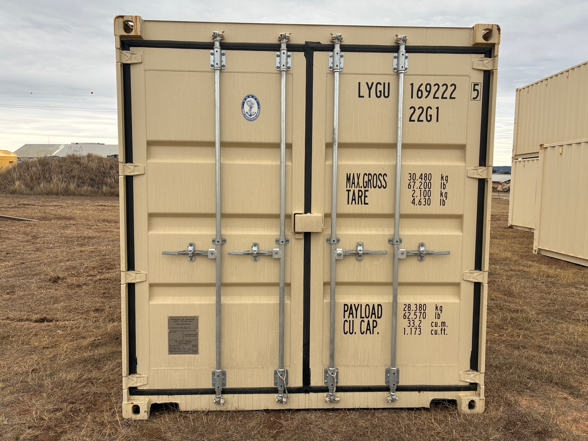 2025 - 1 trip 20ft Container RAL1015 - 169222