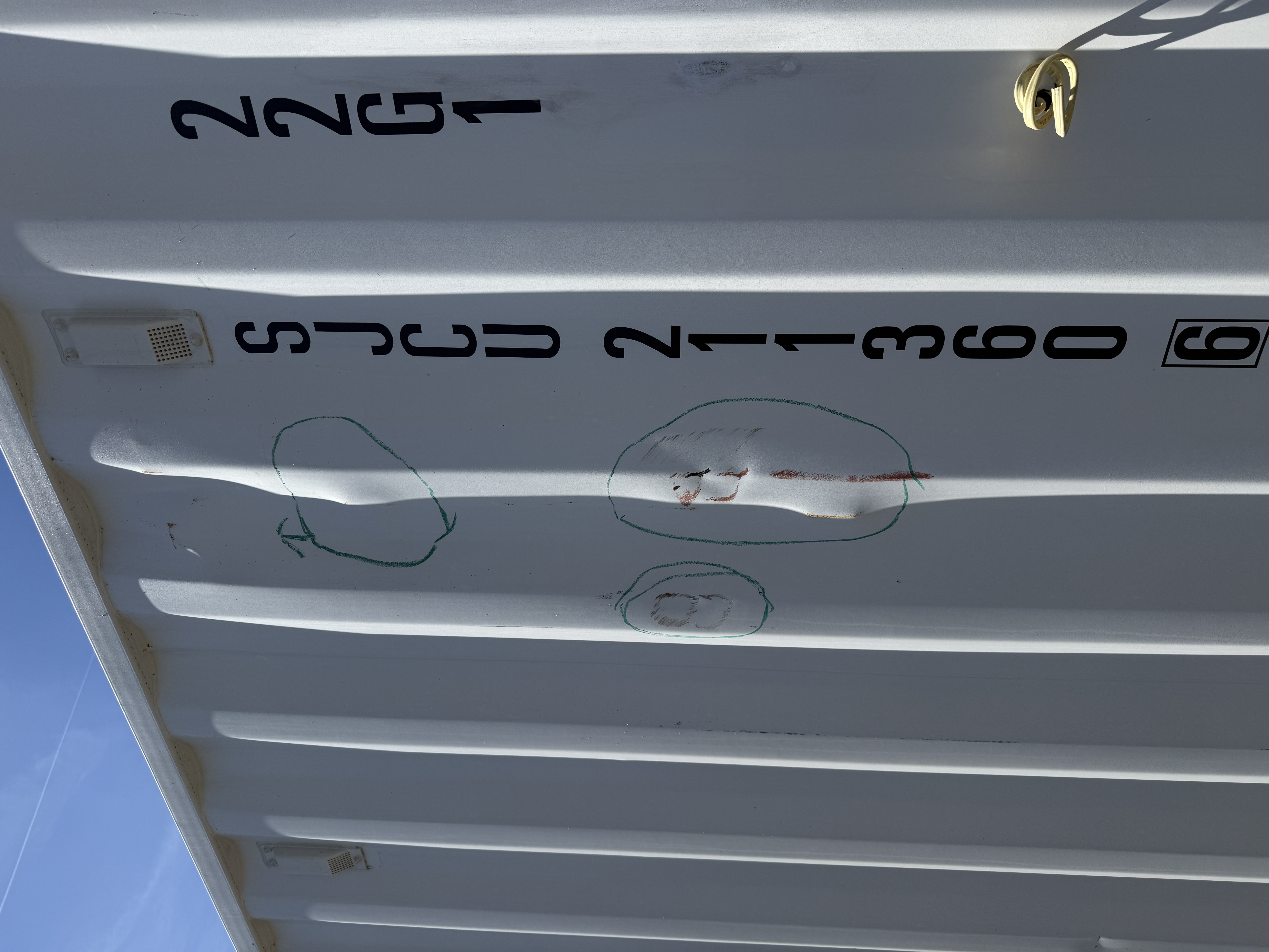 2025 - 20' Climate Controlled Container NEW, STANDARD 8'6" TALL, WHITE, 2 DOOR, Lock box & STD Handle - 211360