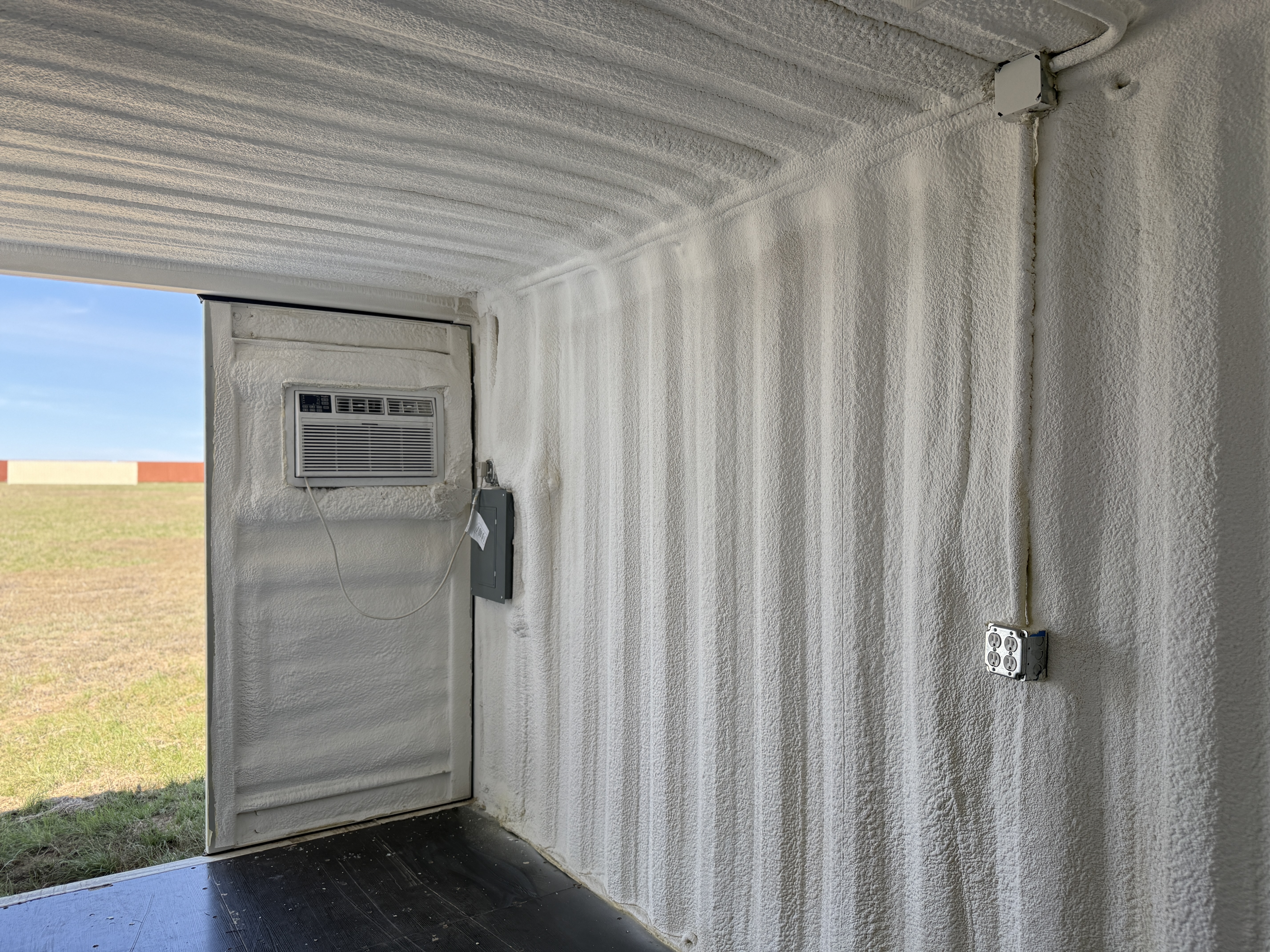 2025 - 20' Climate Controlled Container NEW, STANDARD 8'6" TALL, WHITE, 2 DOOR, Lock box & STD Handle - 211360