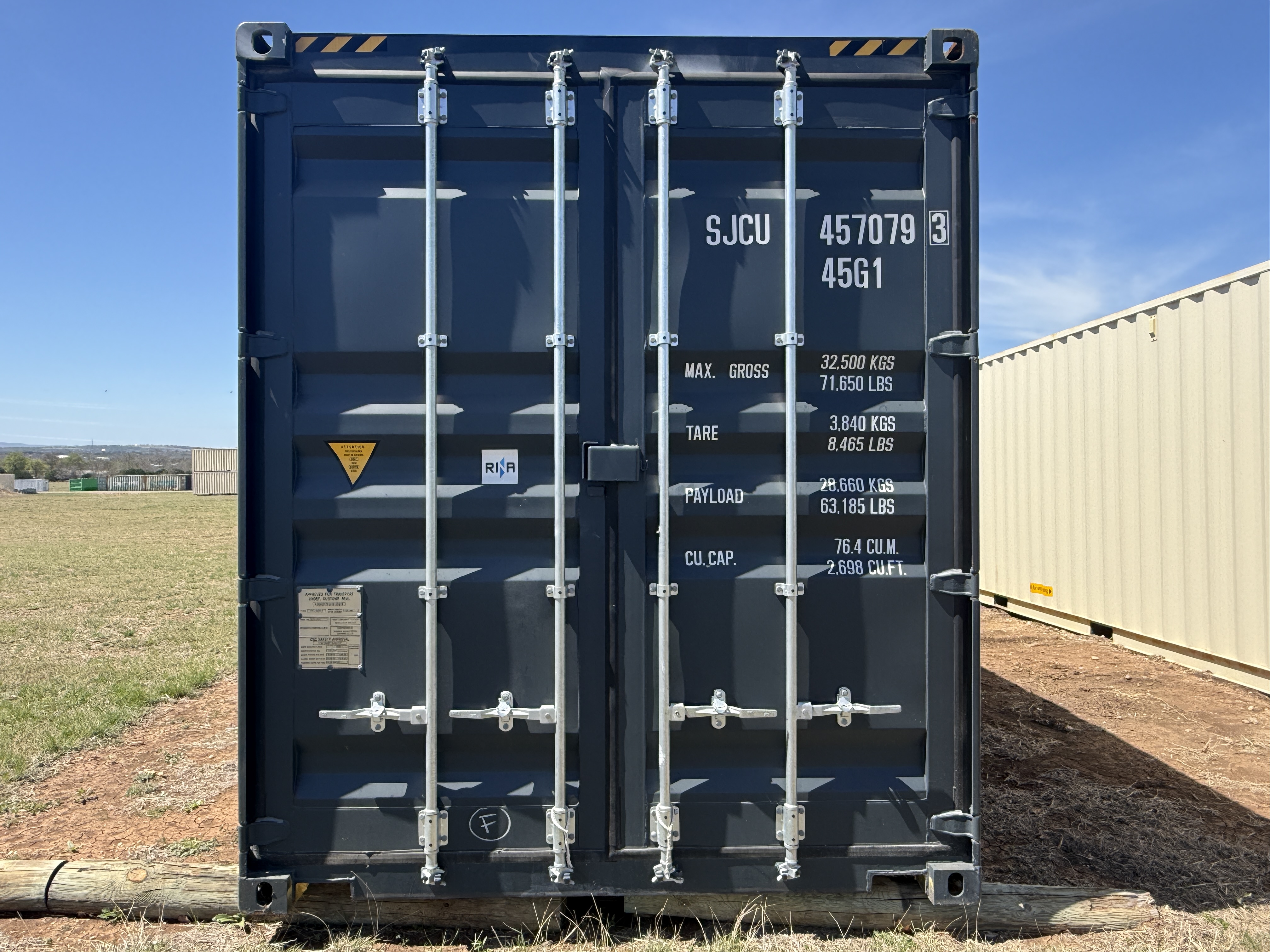 2025 - 40ft High Cube 9ft 6" TALL Insulated Container - 1 Trip - Dark Grey - 457079