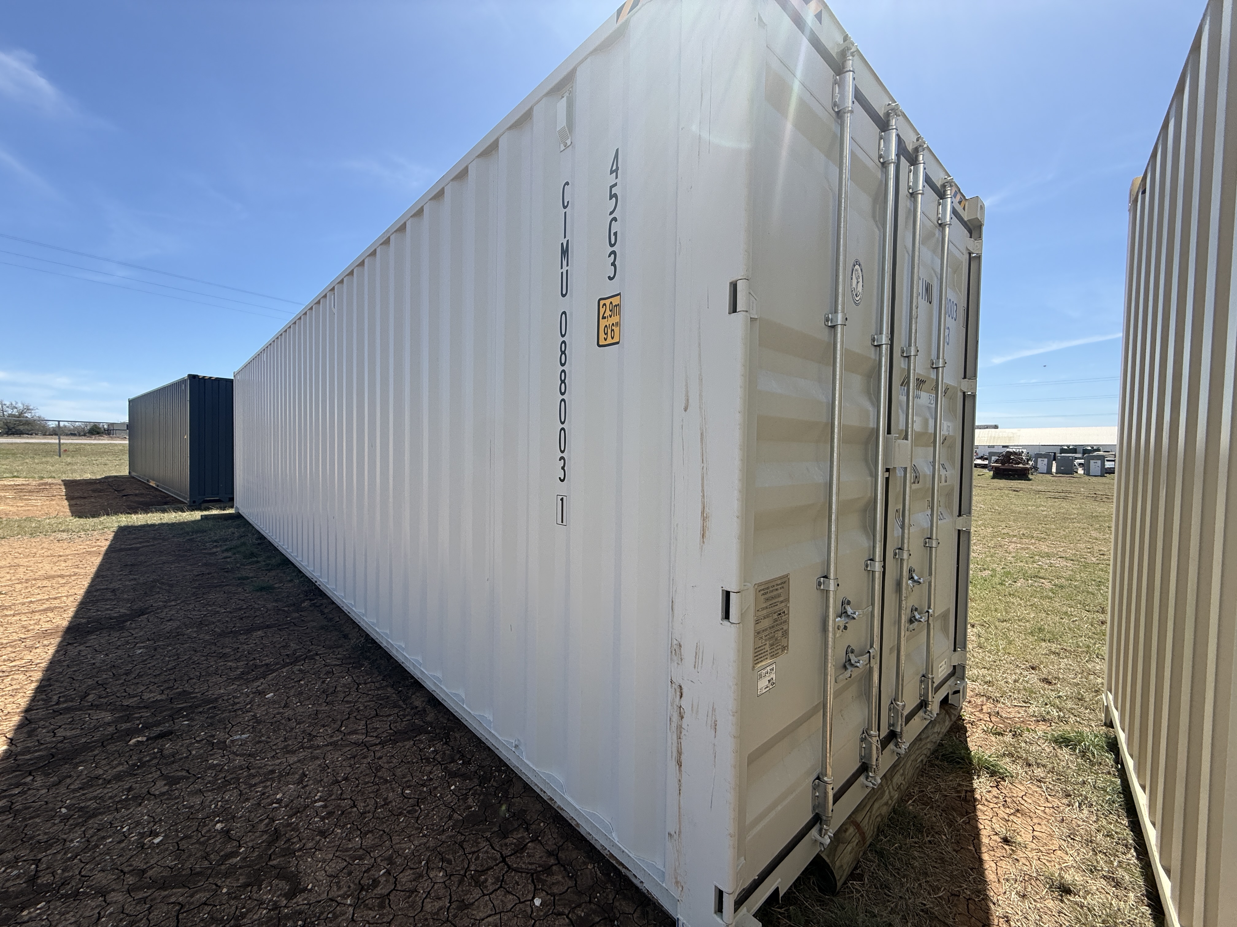 2025 - 1 trip 40 ft High Cube 9ft 6" tall Side Door Container - 088003