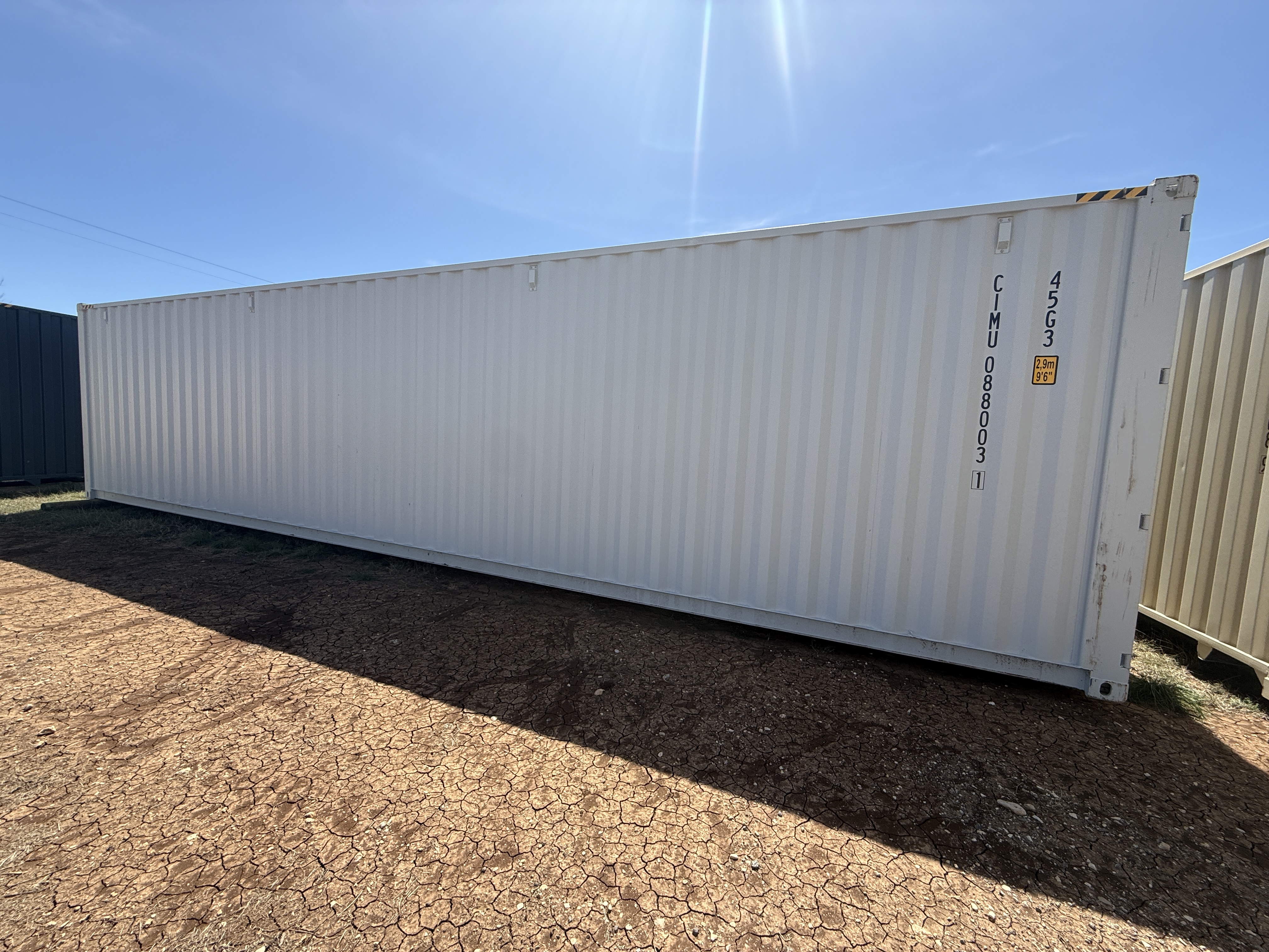 2025 - 1 trip 40 ft High Cube 9ft 6" tall Side Door Container - 088003