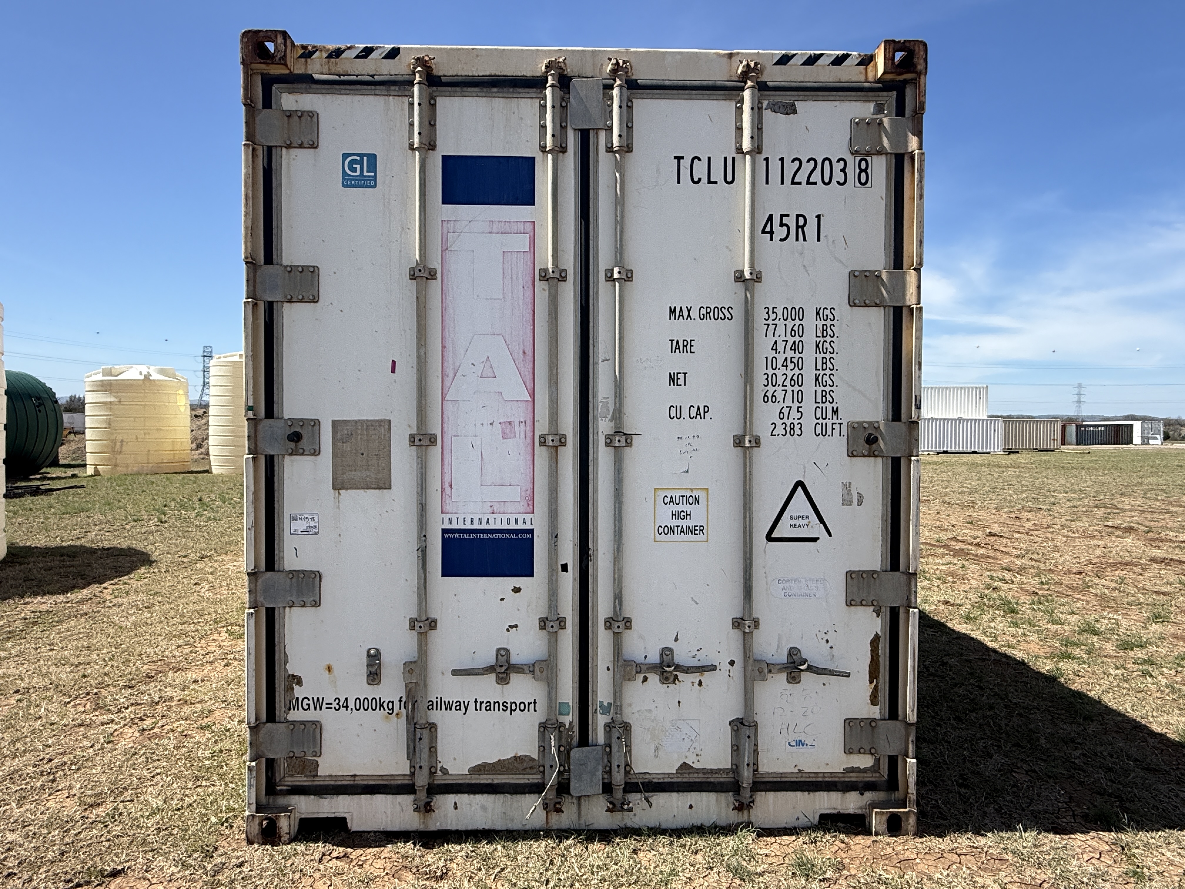 ASIS - 2010 40 ft High Cube Insulated Storage Container (INOPERABLE) - 112203