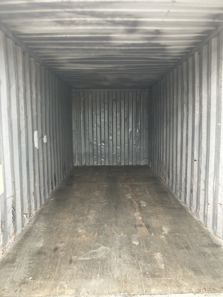 20' Container USED WIND & WEATHER TIGHT GRADE C, STANDARD 8'6" TALL, Red, 2 DOOR pockets std handles - 333173