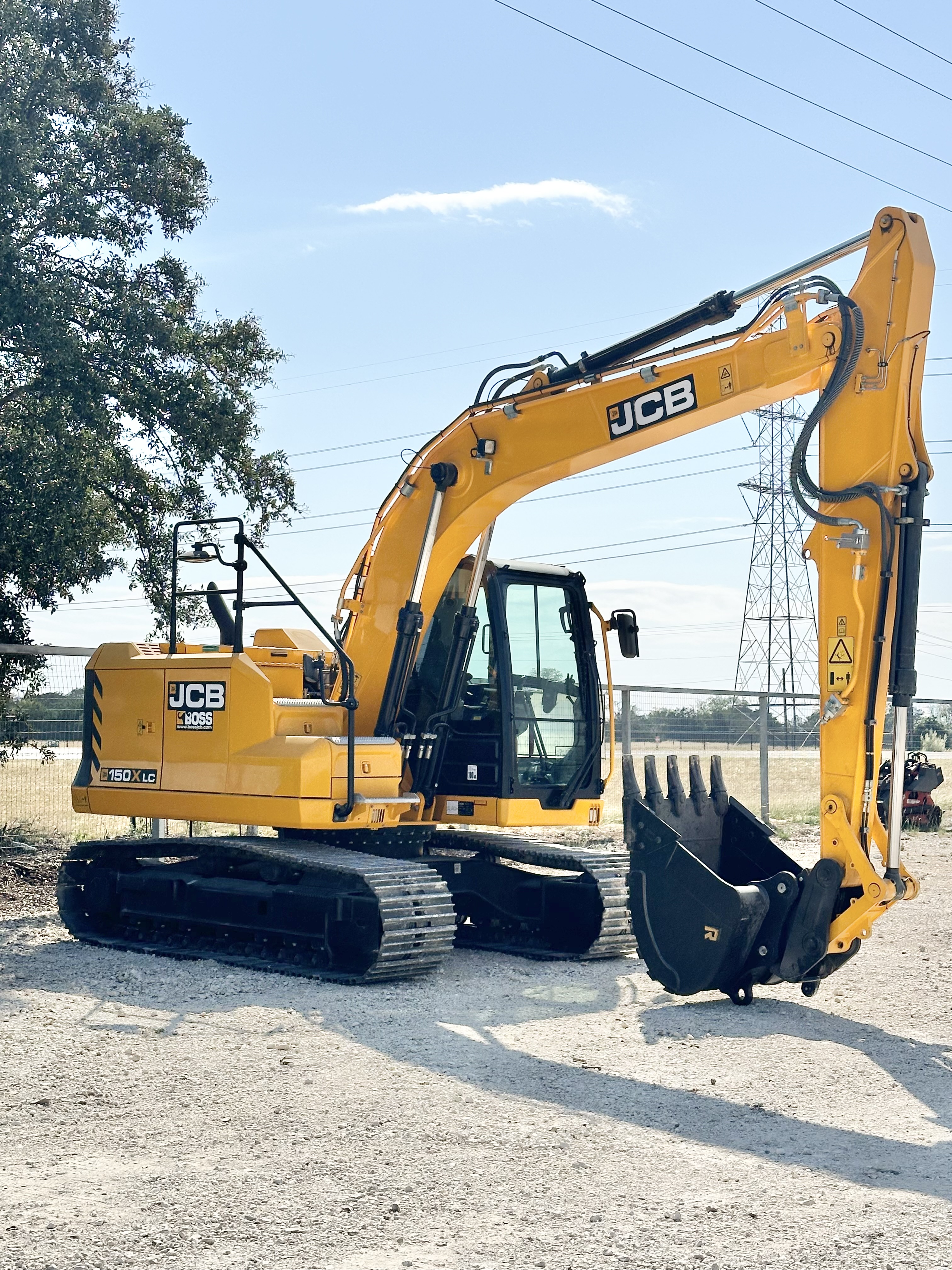 2024 JCB 150X HD 109HP Crawler Excavator with 36” Bucket, Hydraulic Thumb & Quick Coupler — 24’ Max Reach, 15’6” Dig Depth